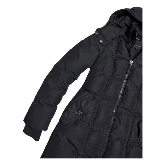 MACKAGE Luxury DOWN FILL Black Winter Puffer Parka Long Coat Jacket Womens XS - Picture 5 of 12